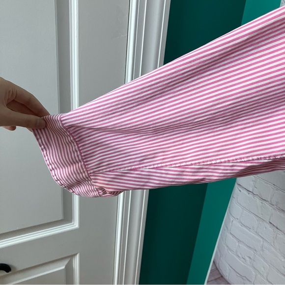 Polo Ralph Lauren classic pink striped preppy button down size 16 1/2 - Picture 3 of 7